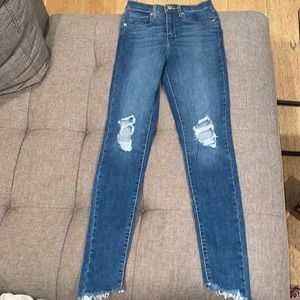 Levi’s Mile High Super Skinny Ripped Jeans